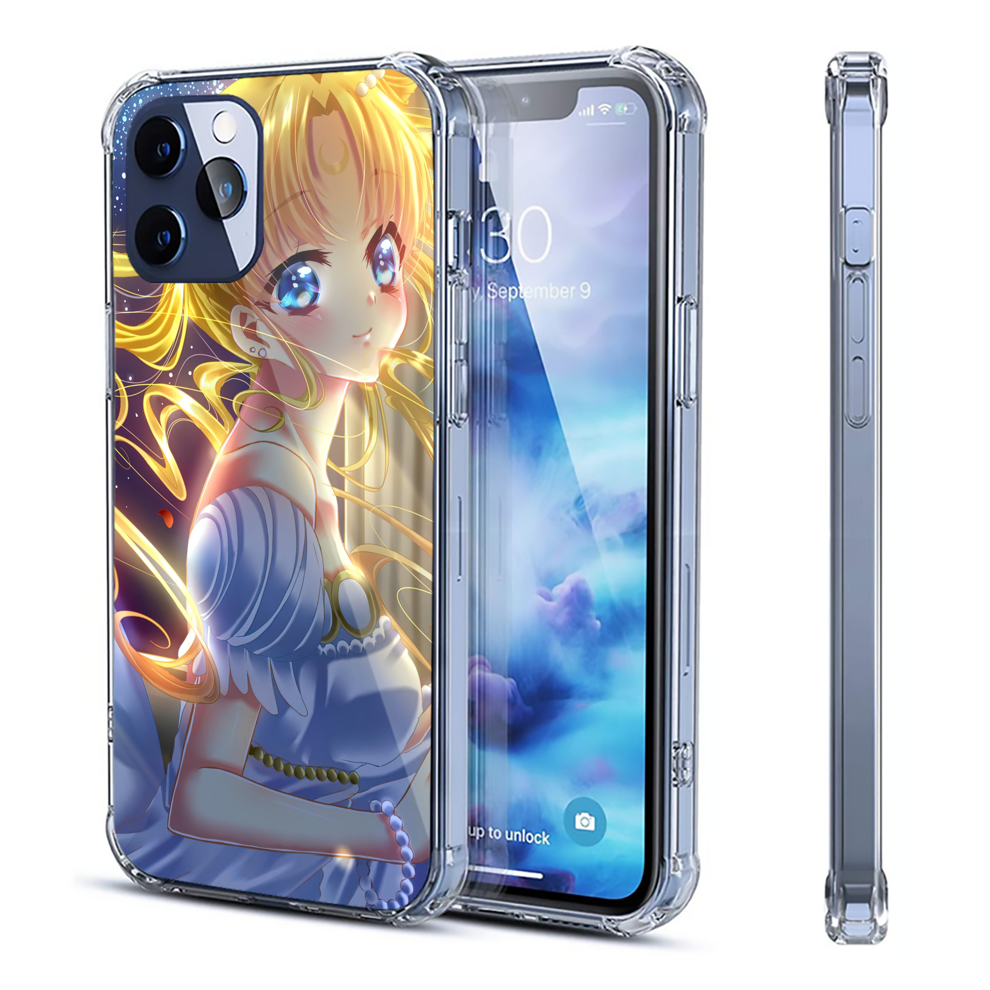 （画像用） 美少女戦士セーラームーン Sailor Moon 【iPhone 12シリーズ対応】透明スマホケース（クリアソフトケース）